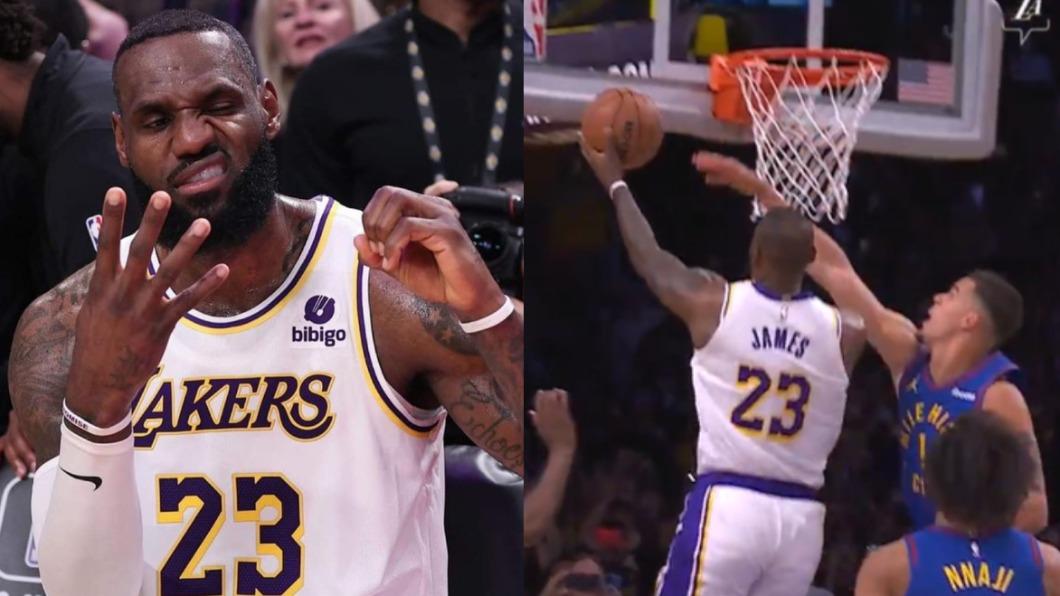 NBA/歷史第1人!詹皇對金塊火力全開 生涯總得分破4萬