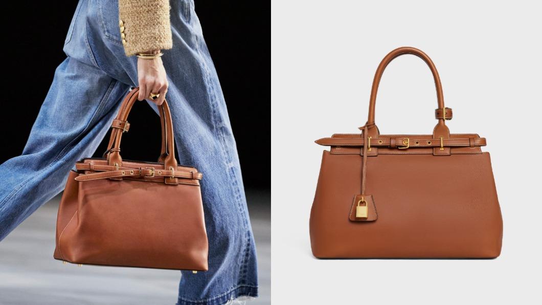 CELINE CONTI手袋被稱作愛馬仕Birkin平替款。(圖/翻攝自CELINE官網)