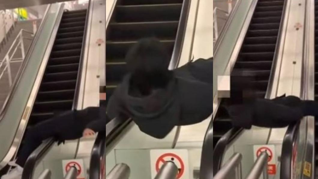 想當迴轉壽司!爽躺電扶梯瘋轉 新北捷運警告「觸法將重罰」