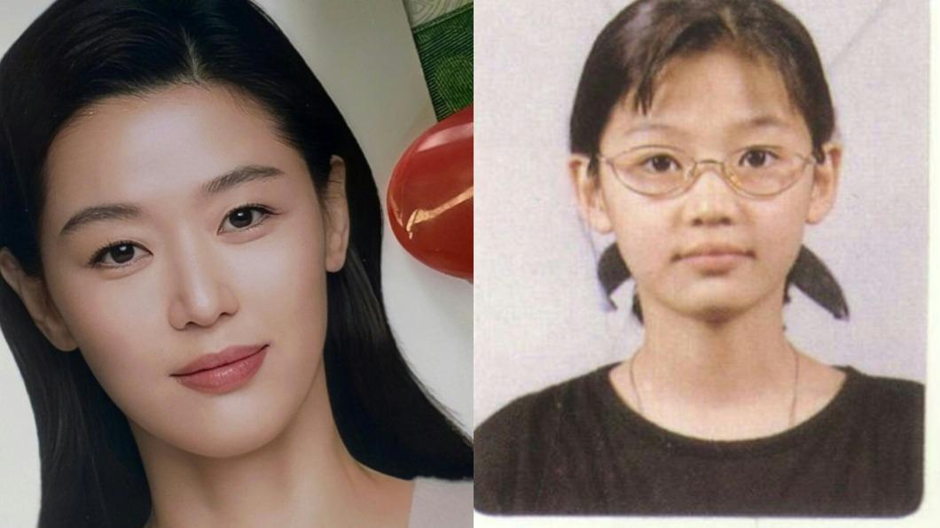 全智賢被讚嘆從小美到大。(圖/翻攝自微博)