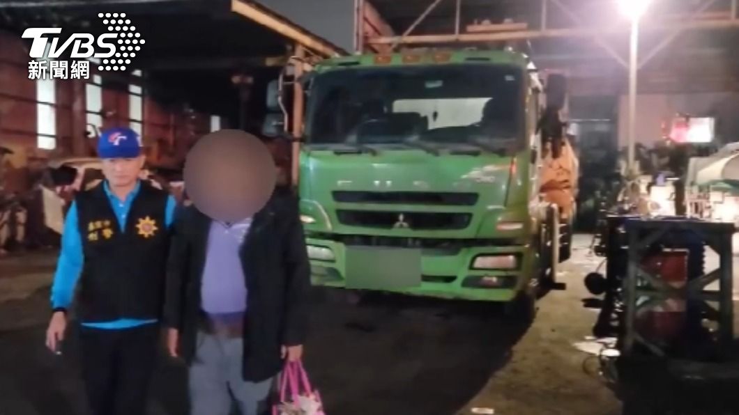 警方逮捕肇事司機。(圖/TVBS)