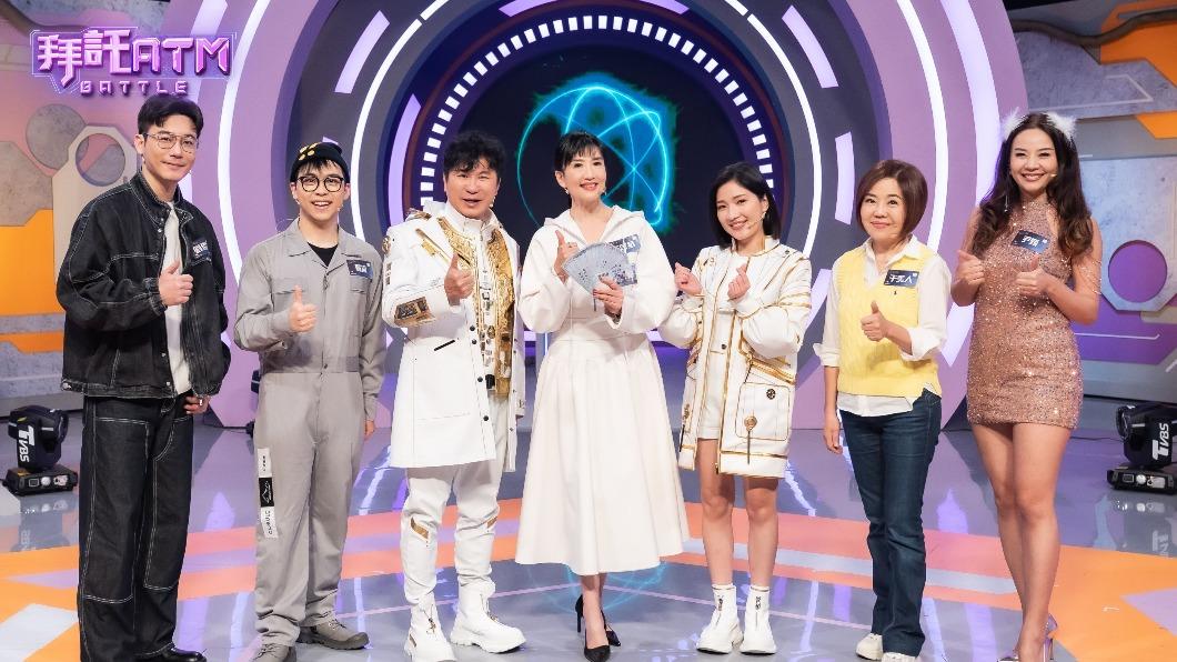劉傑中（左起）、賀瓏、胡瓜、方念華、Sandra、于美人、尹甄。（圖／TVBS）