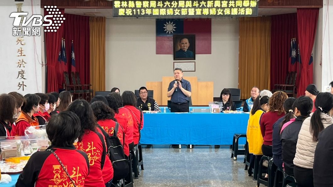 斗六分局長黃念生主持活動。(圖/陳祁 攝)