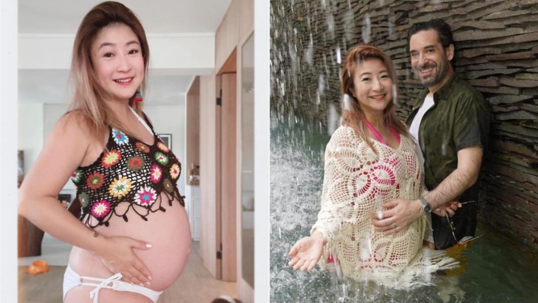 黃湘怡梅開二度，和英國老公結婚後，即將升格當爸媽。（圖／翻攝自黃湘怡IG）