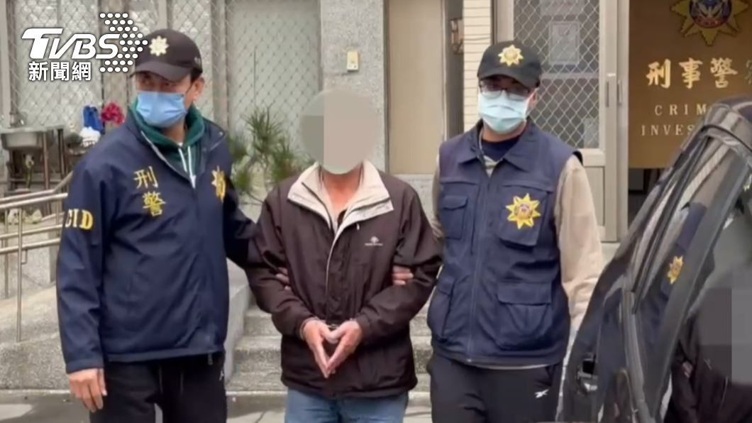 行兇的葉男隨後遭到警方逮捕。(圖/TVBS)