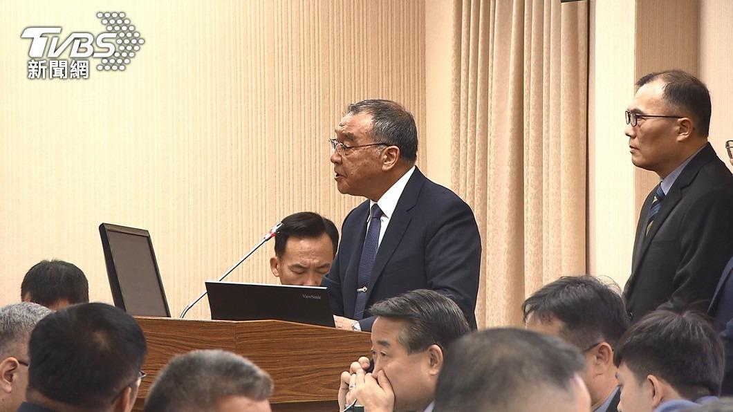 邱國正備詢時表示，每天都提心吊膽。（圖／TVBS資料畫面）