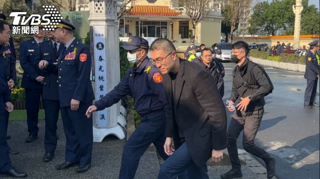 基隆市長謝國樑到場致意。(圖/林意筑攝)