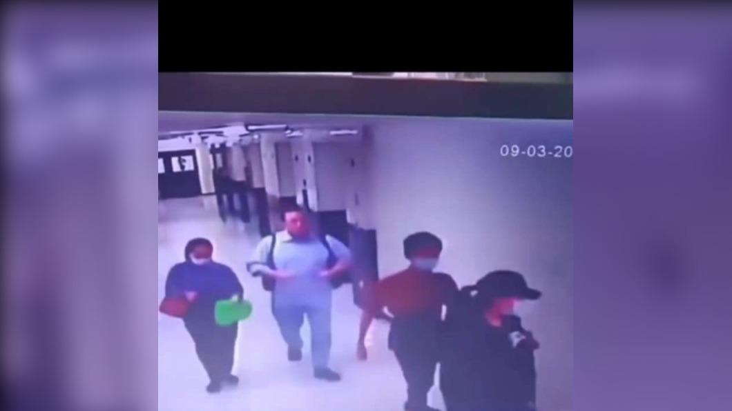 監視器拍下4名死者的最後身影。（圖／翻攝自Facebook@Jok Bangka）