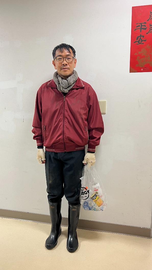 江俊翰的流浪漢造型,一度讓工作人員認不出來。(圖/民視提供)