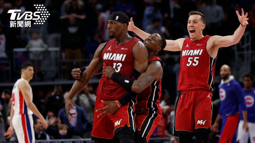 NBA/準logo shot絕殺!阿德巴約「射手模式」 熱火兩度克活塞