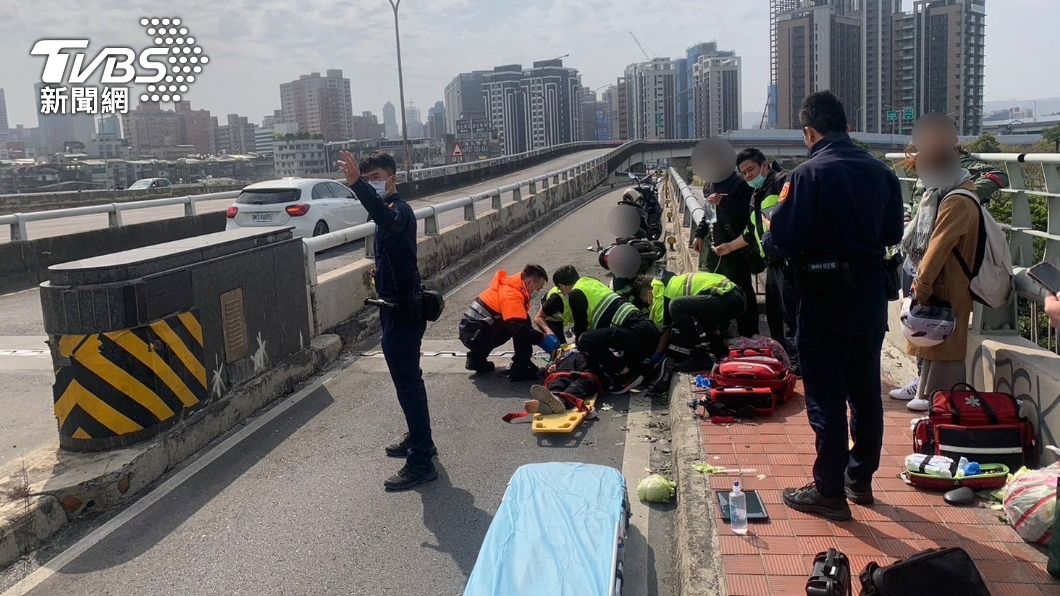 快訊/華江橋死亡事故!7旬婦下橋自摔 「頭部重創」送醫不治