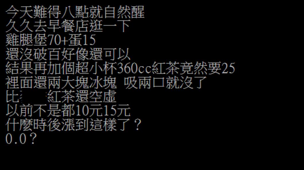原PO發文抱怨。(圖/翻攝自PTT)