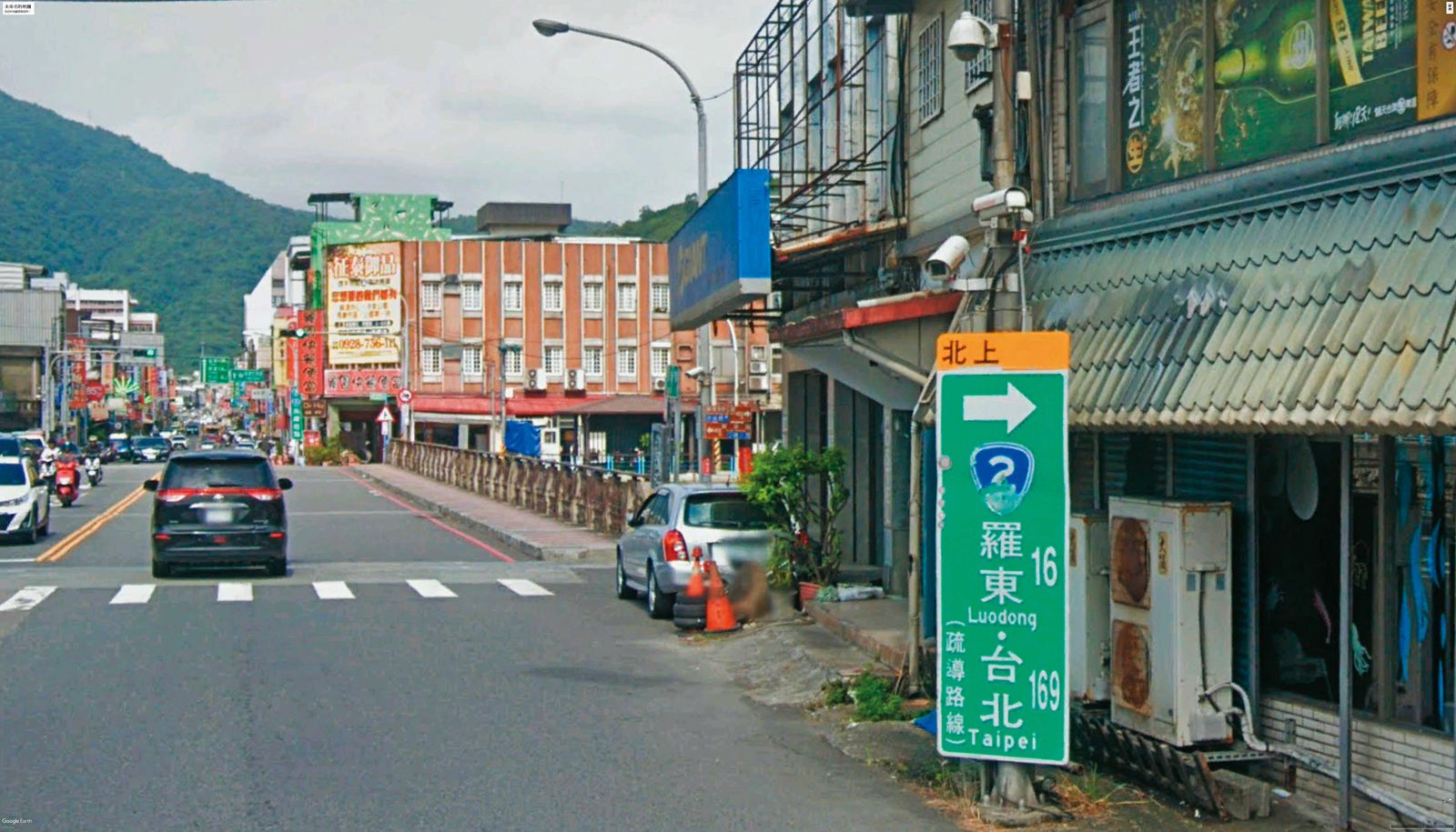 警方調閱蘇花公路入口監視器，鎖定棄屍的車輛。（圖／翻攝自GoogleMaps）