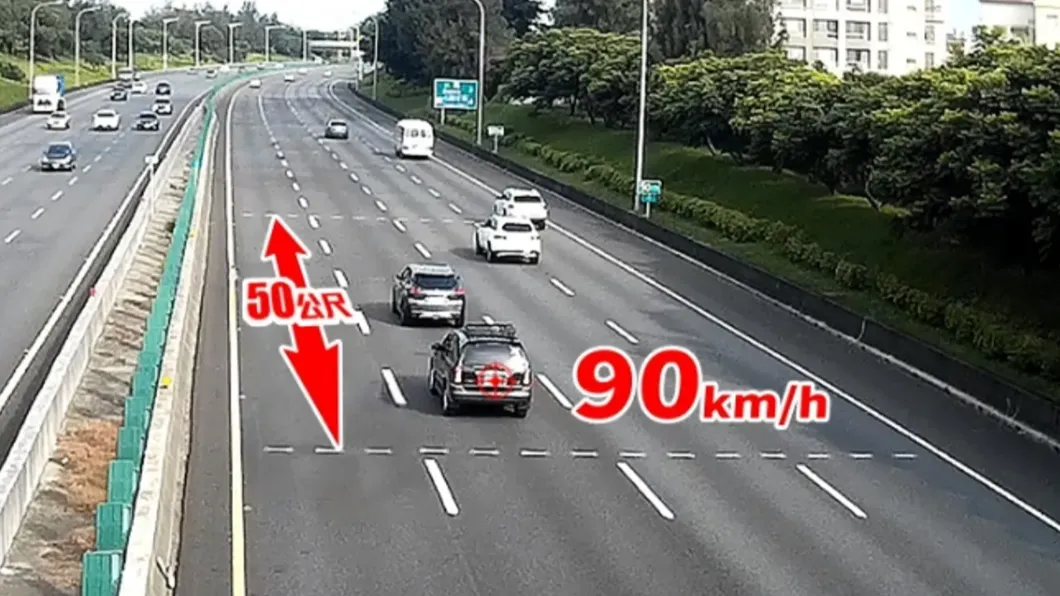 紅斑馬緊盯小心了!國道貼緊緊「罰6千」 安全距離算法曝