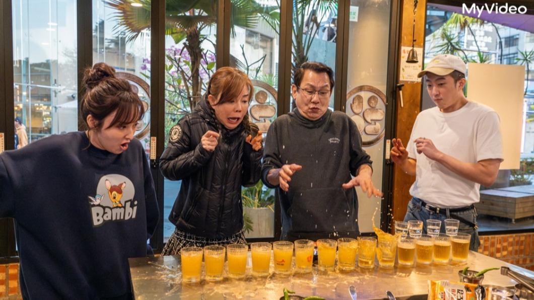 愛紗（左起）、狄鶯、沈孟生與懷秋一起去旅遊。（圖／MyVideo提供）