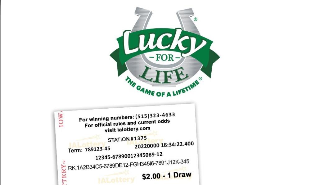Lucky for Life彩券。(圖/翻攝自X@ialottery)