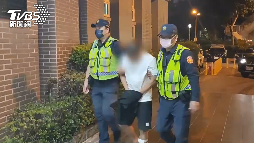 許男被逮捕歸案。（圖／TVBS）