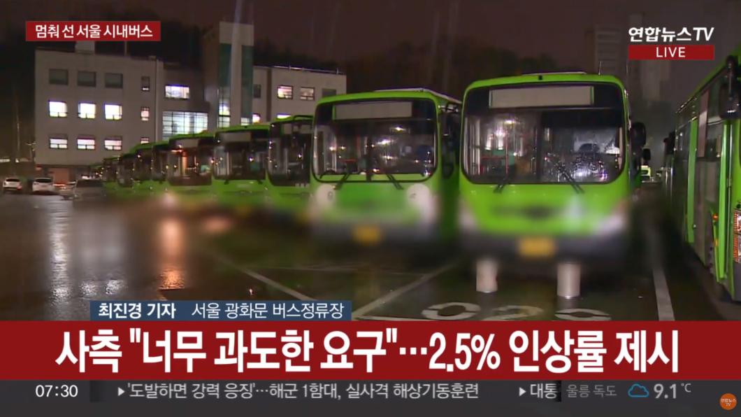 赴韓旅遊注意!首爾公車大罷工98%車不開了 市民擠爆地鐵