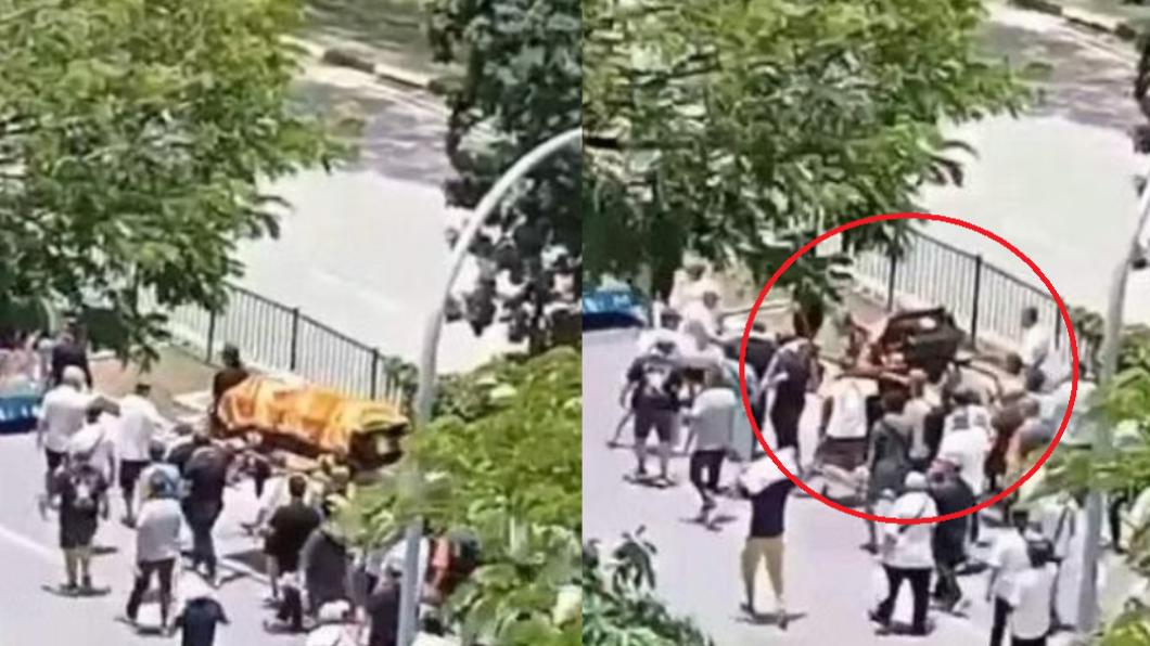 抬棺扁擔突斷裂!下秒「棺材重摔地板」 親友目睹全傻住