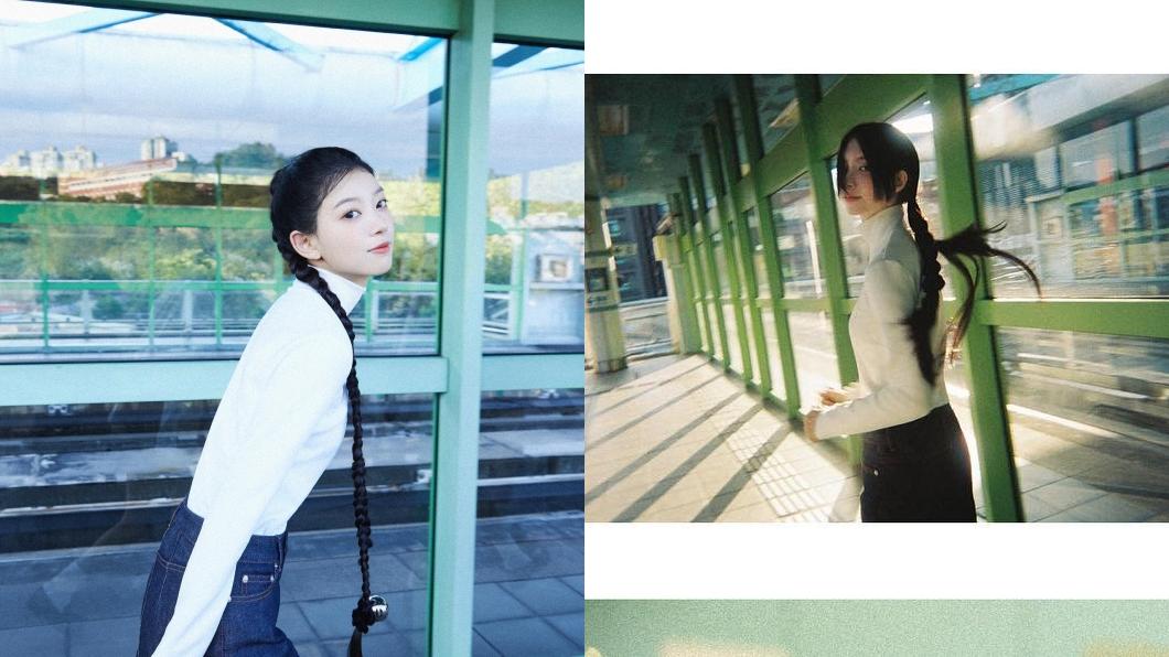 ILLIT在北捷拍攝概念照。(圖/翻攝自ILLIT IG)