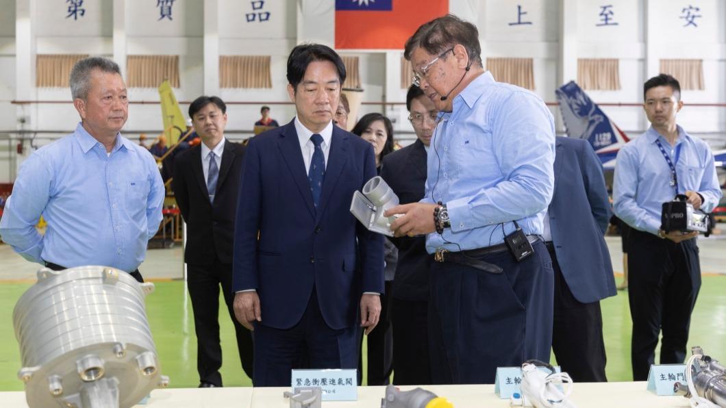 參訪漢翔、工具機業座談　賴清德：國防、經濟是台灣2大支柱