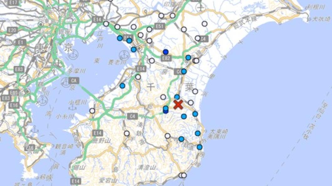 日本也地震!千葉縣東北部觀測最大震度3
