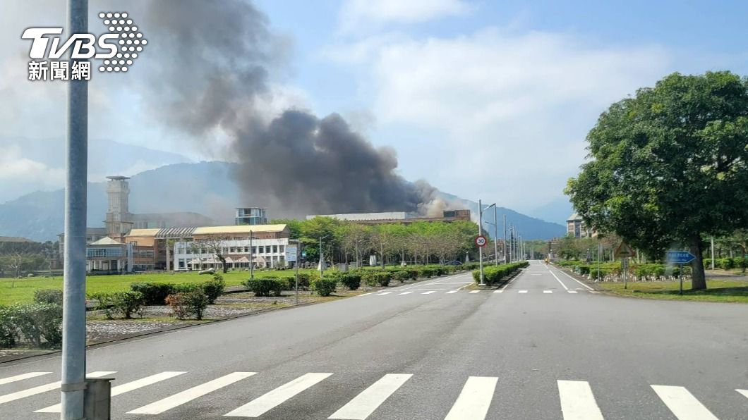 東華大學震後傳出火警。(圖/呂姓讀者提供)