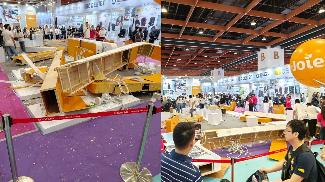 世貿國際婦幼展爆意外！裝潢木板突倒塌　3名工作人員遭壓傷