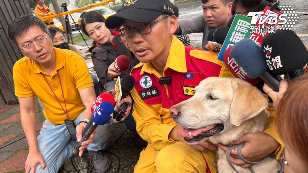 搜救犬Roger在這次搜救任務中立下大功。（圖／區國強攝）
