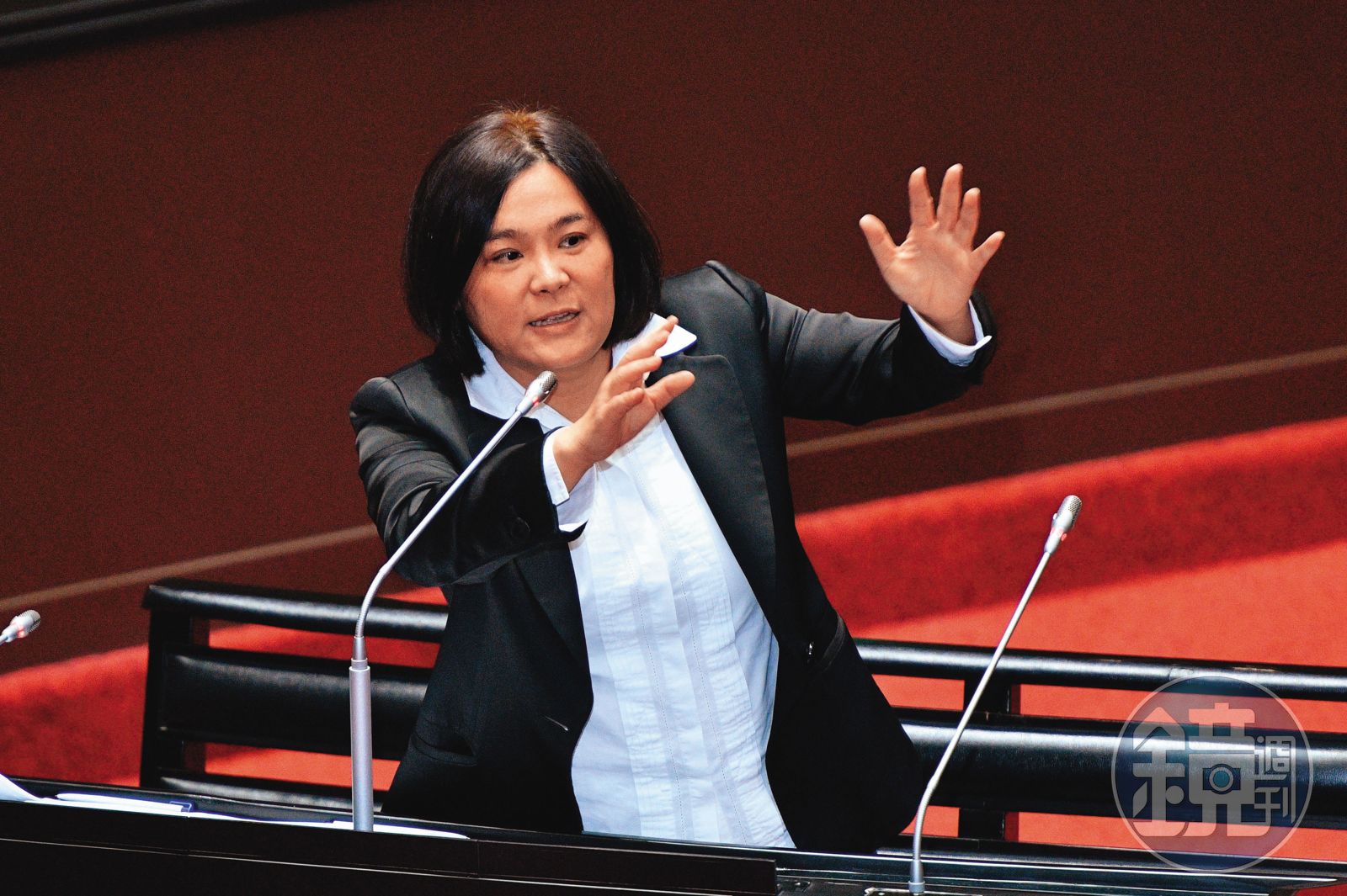 被歸類在友韓軍的陳玉珍近來大動肝火，於黨內群組猛批「韓周體制」。（圖／鏡週刊）