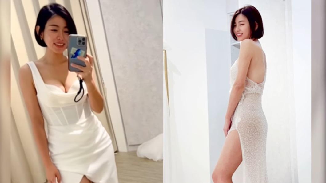 米可白曬出一系列白紗美照,仙氣飄飄。(圖/翻攝自米可白IG)