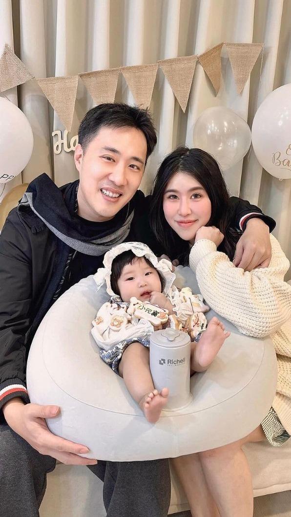 余祥銓去年11月迎來寶貝女兒小元寶,一家人生活幸福美滿。(圖/翻攝自柔柔IG)