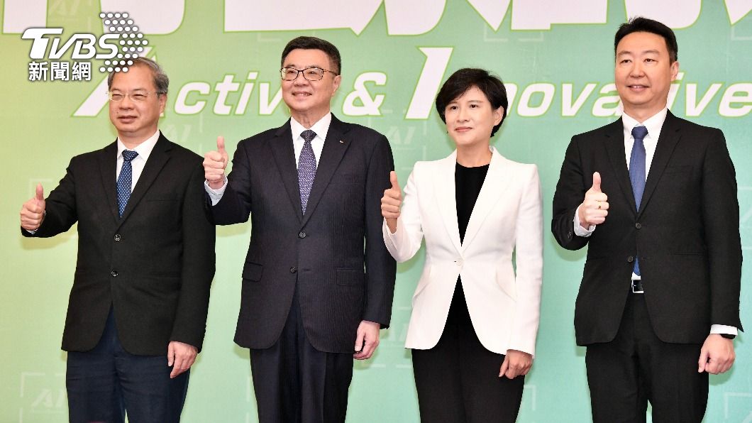 賴清德昨公布新任閣揆。(圖/TVBS)