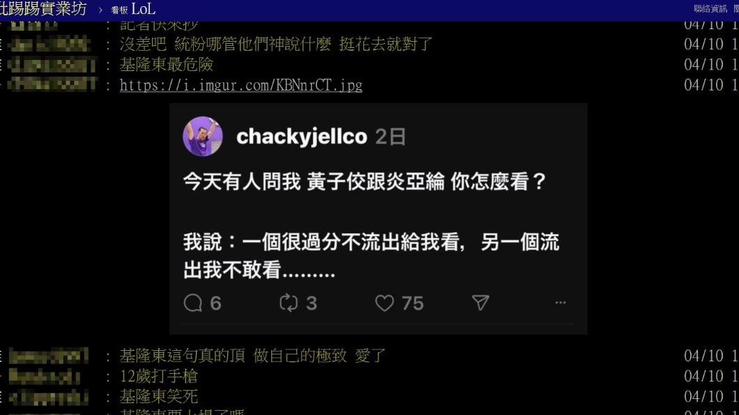 網友討論基隆東。(圖/翻攝自PTT)
