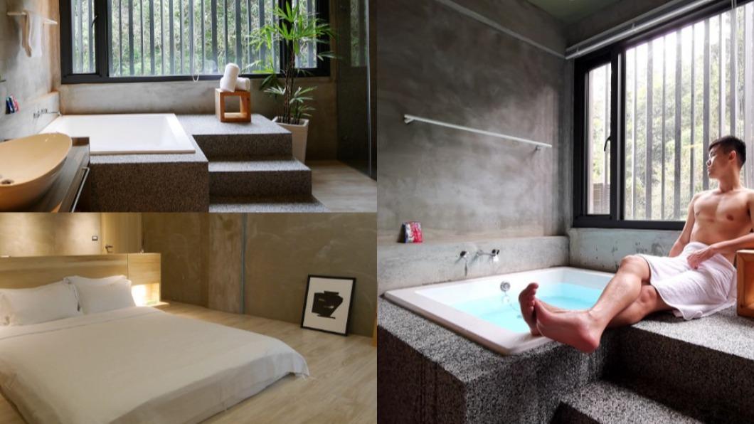 一不小心就錯過!日月潭藏「清水模」民宿 窗景旁泡湯秒飛京都