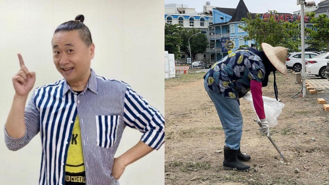 全身包緊彎腰撿垃圾!驚是「國民阿公」邰智源 網愣:以為是杰倫