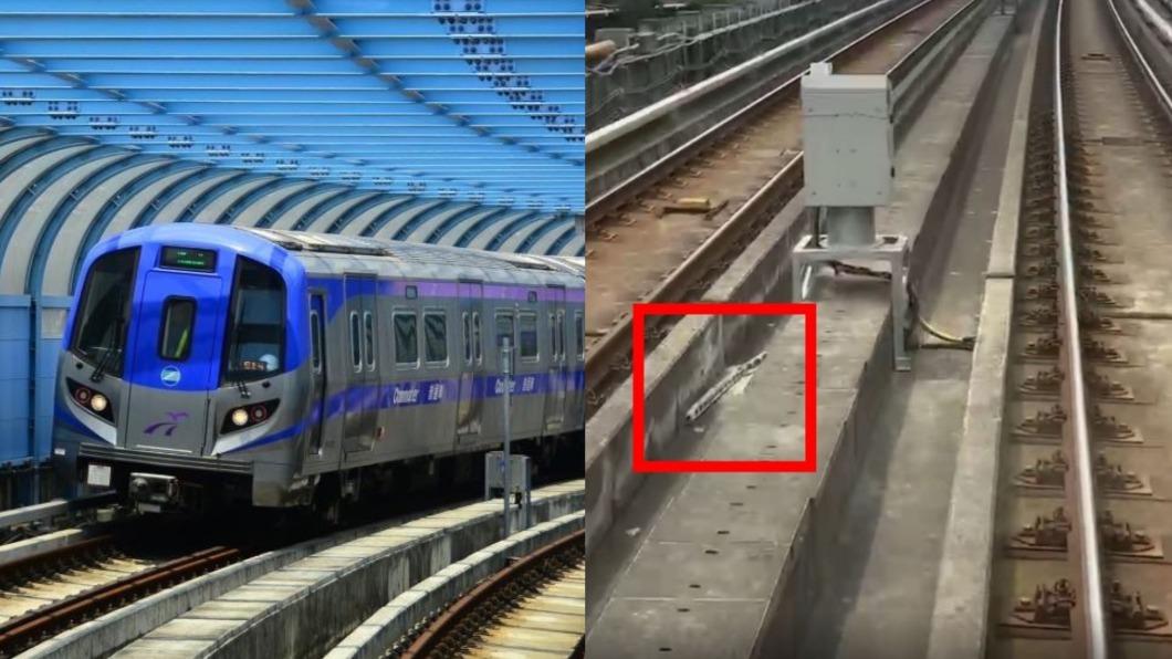 機捷現閃光冒煙斷電12分!附近建案「C型鋼」掉落軌道 市府令停工開罰