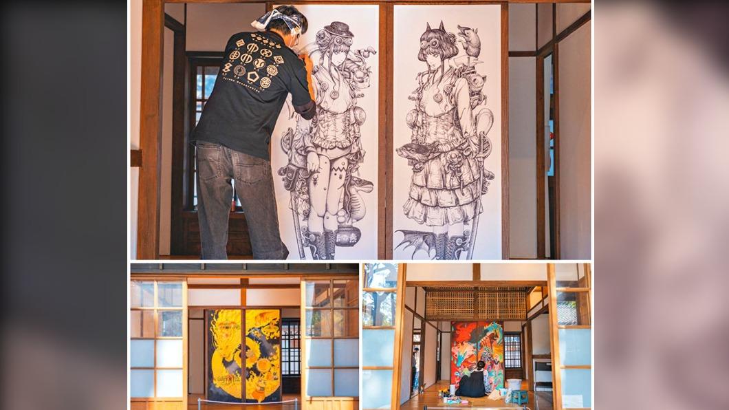 一旁的宿舍是「現地創作」區,幸運的話可以現場看到藝術家直接在建築的門板上繪畫。(圖/旅行履行中提供)