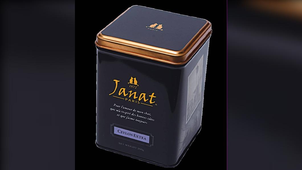 法國「Janat」品牌茶,以創始人的2隻愛貓為商標圖案。(圖/《紅茶的一切》)