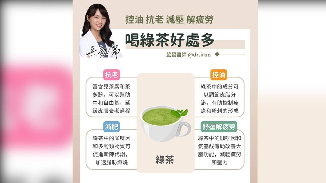 喝綠茶好處多多（圖／吳易儒芳療師提供）