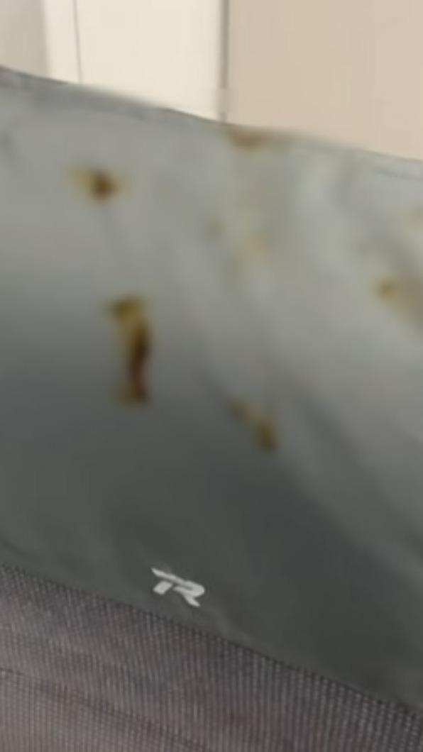 共有六處椅背遭抹糞。(圖/翻攝自台灣便當管理局-附屬鐵路部 )