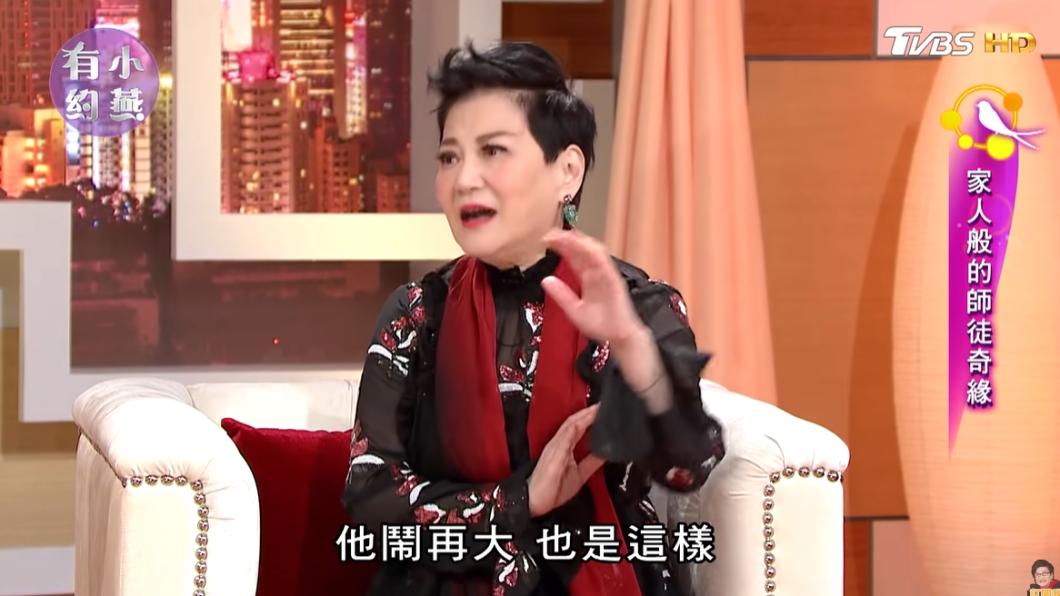 張小燕對黃子佼多半採放任態度。(圖/翻攝自小燕有約YouTube)