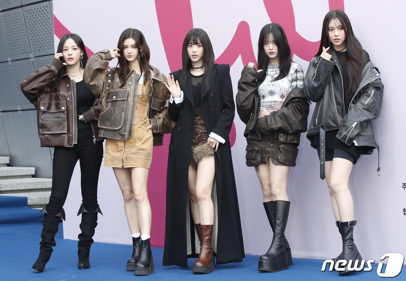 Minji(最左)為女團NewJeans成員。(圖/news1提供)