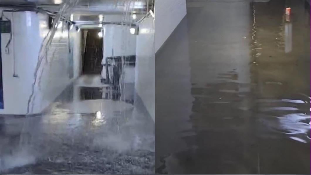 暴雨炸新北!永和地下道「驚成水簾洞」 市民喊話侯友宜:還不放假
