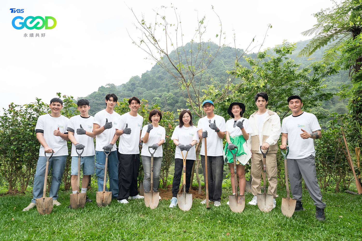 修杰楷領TVBS眾藝人「上山種樹」　響應2024世界地球日