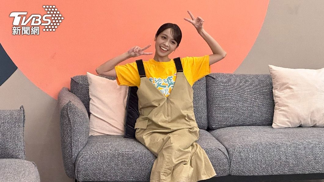 黃姵嘉出席 《我的婆婆怎麼那麼可愛2》聯訪。(圖/陳郁文攝)