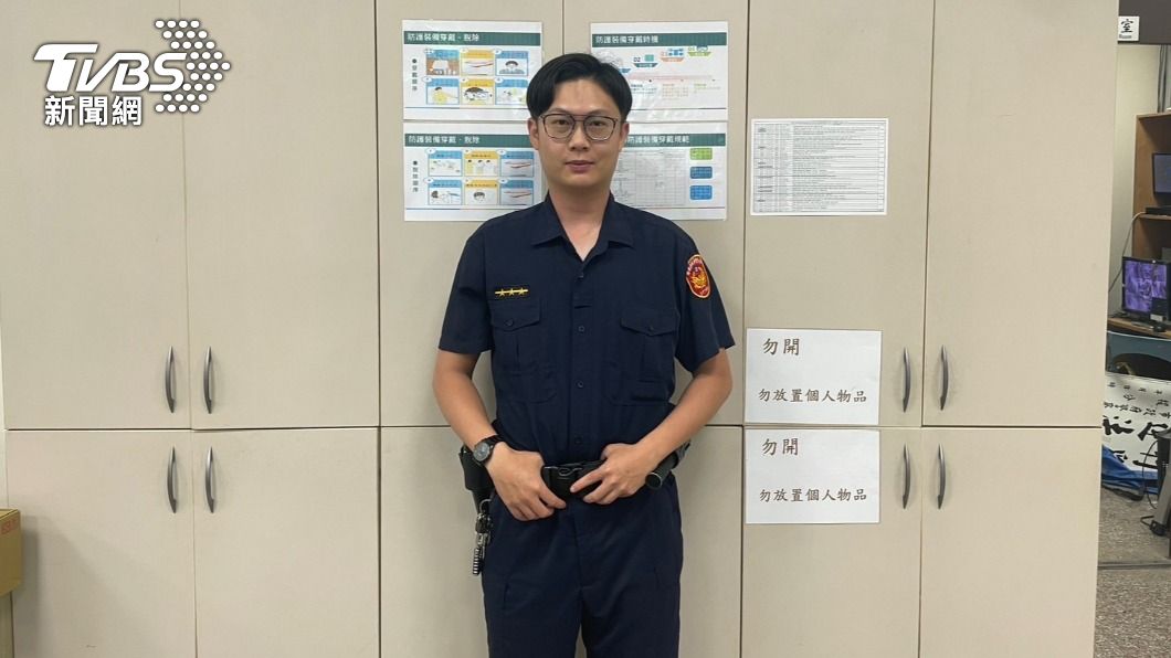 北投分局石牌派出所警員陳韋廷。(圖/TVBS)