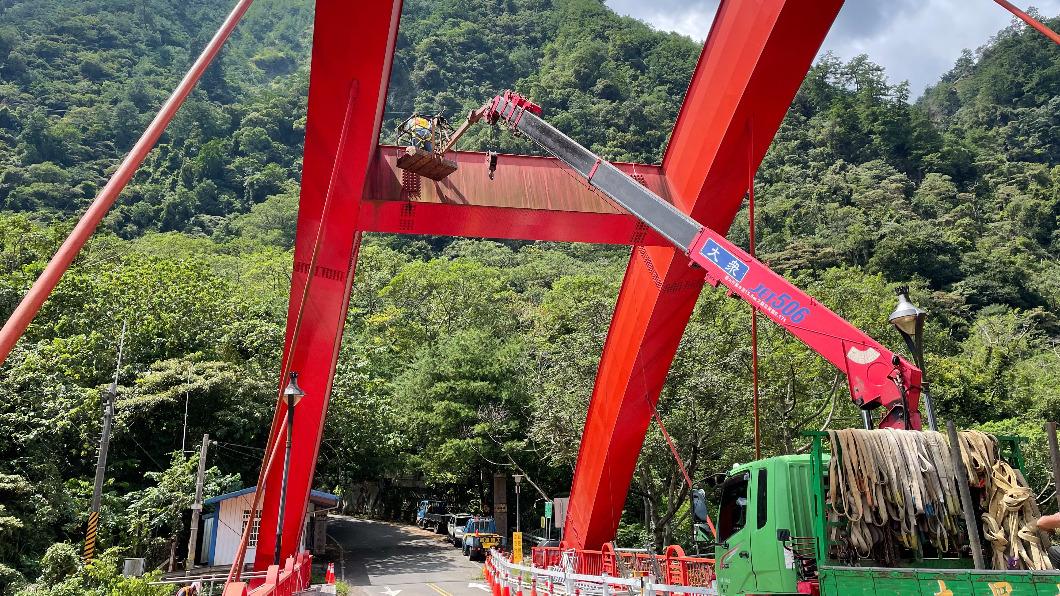 建設局提前於4月18日完成檢測結果，橋體結構並無因地震影響而損壞。（圖／台中市政府）