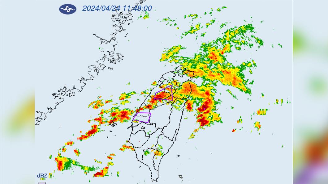 快訊/大雷雨範圍再擴大!雲林、彰化、南投接雨彈 慎防雷擊、河水暴漲