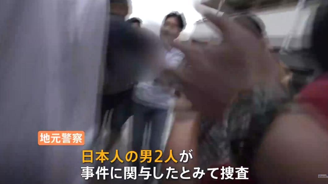 一名疑似以汽車載過死者的34歲泰籍男子被捕。（圖／翻攝自TBS NEWS DIG）